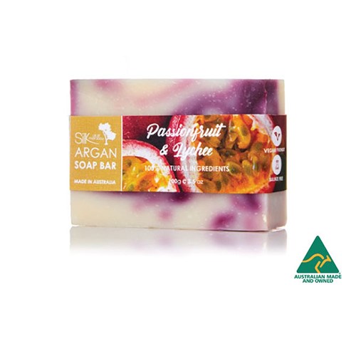Argan Soap Bar - Passionfruit & Lychee - Sulfate Free